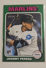 2024 Topps Heritage High Number - SP Jhonny Pereda #719 Green Border (RC)