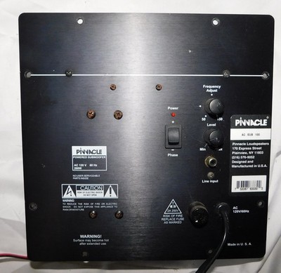 PINNACLE  Subwoofer plate amplifier discrete analog not digital