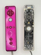 Black Clear Afterglow AW.3 & Pink Nintendo Wii Controllers Remotes Tested