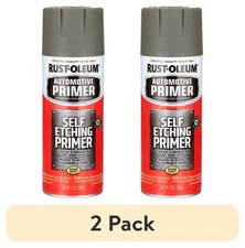 (2 pack) Rust-Oleum Automotive Self Etching Primer Spray, Dark Green, 12 oz