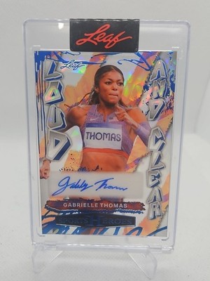 Gabrielle Thomas 2026 Leaf Sports Heroes 1/1 Autograph Auto Olympic Champion SSP
