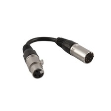Chauvet DJ DMX3F5M 3-Pin Female to 5-Pin Male XLR Cable, 6-Inch
