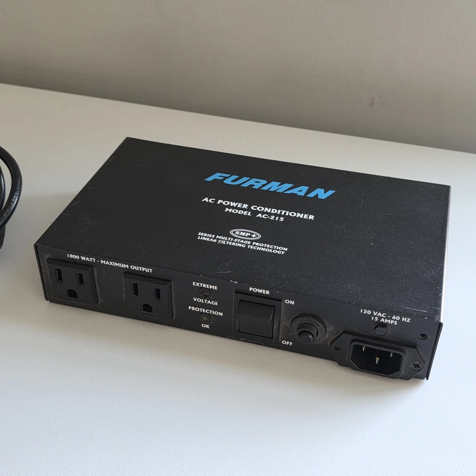 Furman AC-215 AC Power Conditioner 120 VAC 60Hz 15A 1800W Max Output 2 Channel  - Image 2 of 4