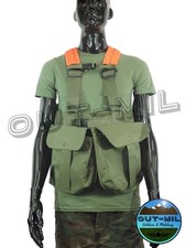 Trisacca Gilet da caccia verde con inserti arancio rimovibili