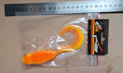  Soft Plastic Frogtail Lure For Pike, 19cm Monarch Dok Frog Tail,Orange 