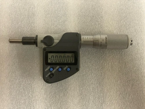 Mitutoyo 350-357-30 MHN3-1"MXT Micrometer Head, Spherical, 3/8" Stem, 1", 0.0000