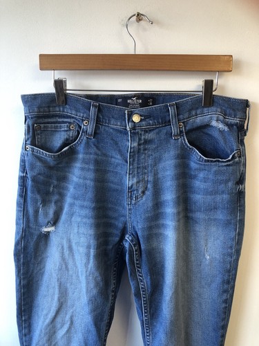 Jeans Hollister 34 29 slim dritti usati JEANS W34 L29 SLIM EPIC FLEX USATI - Foto 2 di 15