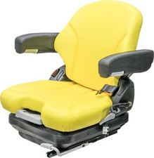 Grammer Msg65/531 Yellow Vinyl Seat -john Deere Mowers And Skid Steers -see Desc
