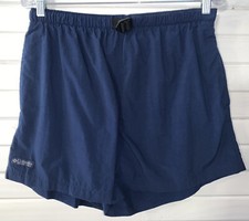 VTG Columbia Sz LARGE River Shorts 100 Nylon Blue 4.5  Inseam Hike Pockets EUC