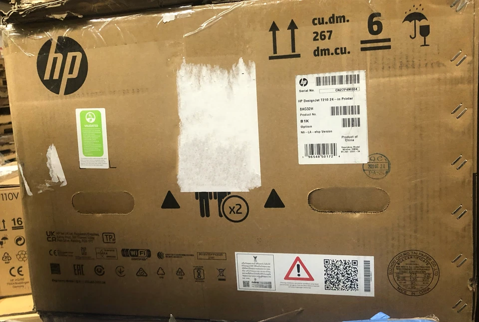 HP DesignJet T210 24" Compact Wireless Plotter Printer, 8AG32A -eBay Certified - Image 2 of 2