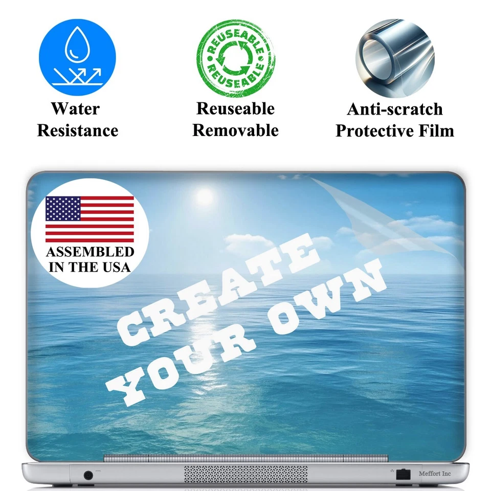 Custom Laptop Skin Sticker with 2 Wrist Pads – Personalize with Your Image Size - Image 2 of 4