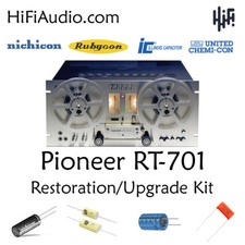 Pioneer Rt-701 Restoration Service Kit Repair Rebuild Capacitor Reel Rtr