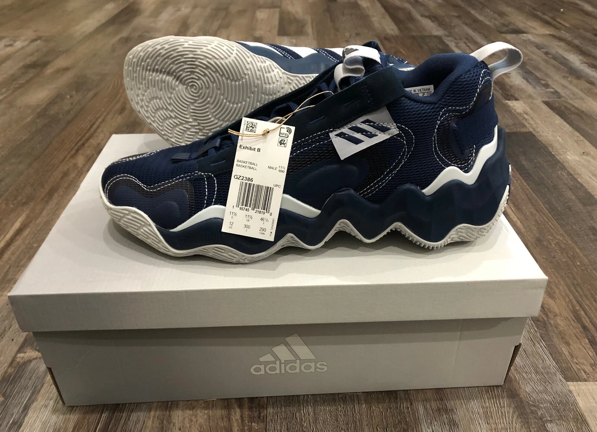 Navy blue adidas basketball shoes sale
