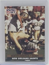 1991 NFL Pro Set Morton Andersen #586 New Orleans Saints