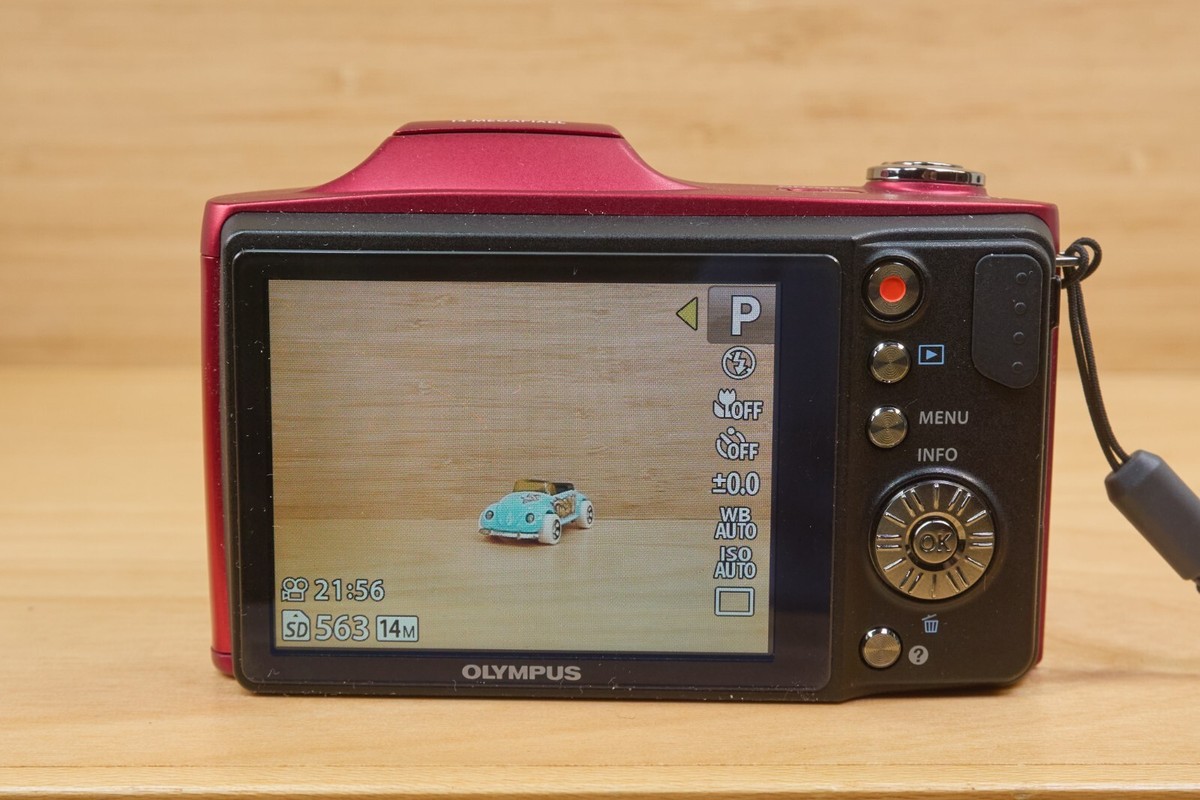 Olympus SZ-12 14 MP 24x Wide Zoom Digital Camera, Red | eBay
