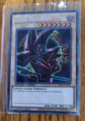 Carta Yu-Gi-Oh! Dark Magician (A) – SBC1-ENA01, Rara Segreta, 1a Edizione - 3