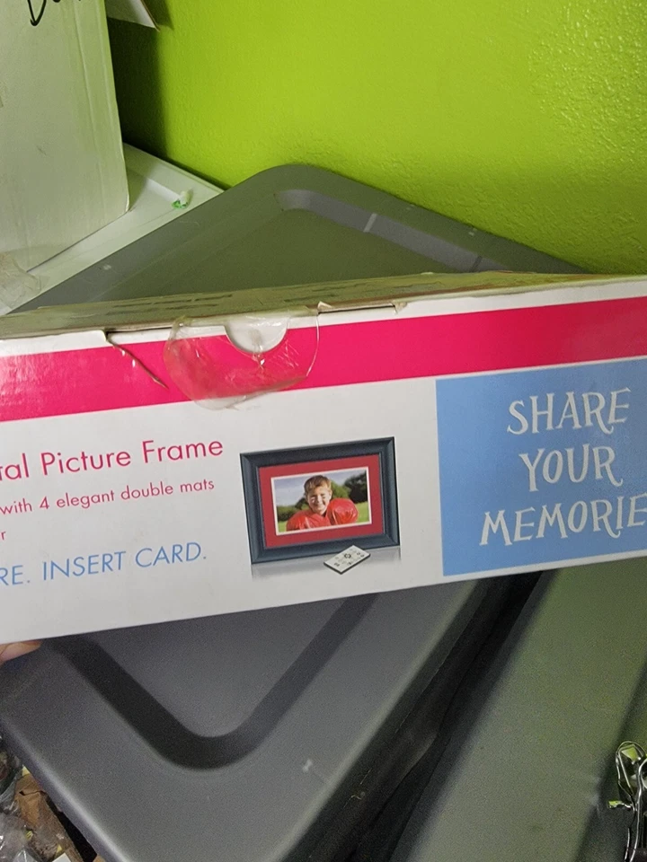 HP 7" NEW Digital Solid Wood Digital Picture Frame Remote df780b2 2GB Memory NEW - Image 2 of 4