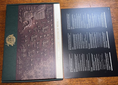 Zelda TEARS of KINGDOM STEEL PÓSTER de TOTK Edición Coleccionista Switch ¡NUEVO! - Imagen 13 de 13