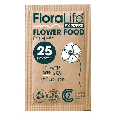FloraLife Fresh-Cut Flower Food - Sachet Multi-Nutrient & Hydration Solution... 