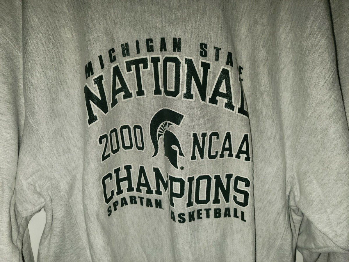 Michigan State 2000 NCAA Champion Champion Reverse Weave crewneck