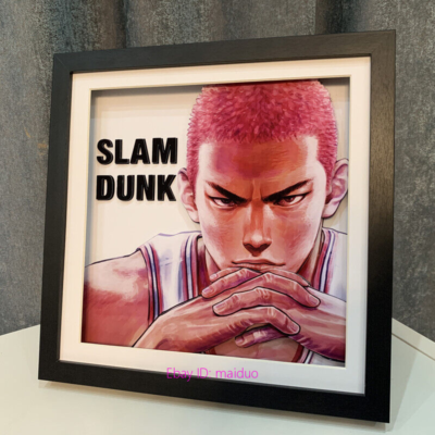 スラムダンク 3Dアートフレーム Slam Dunk Sakuragi Hanamichi Picture Frame 3D Paper Art Gifts 33
