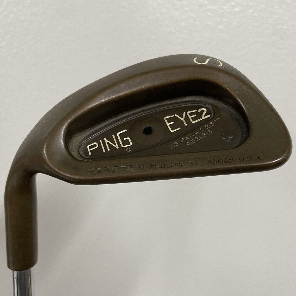 Left Handed Ping Eye2 BeCu Copper Beryllium White Dot 4 Iron Left Handed Ping Eye2 BeCu Copper Beryllium White Dot 4 Iron