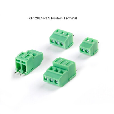 KF128L/H-3.5 2/3P In-line Pitch 3.5mm Screw Type PCB Terminal Block Low Position