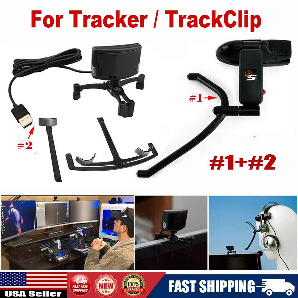 Wireless IR Head Tracker TrackIR 5 Trackir5 PC Flight Race Simulator Gaming USA