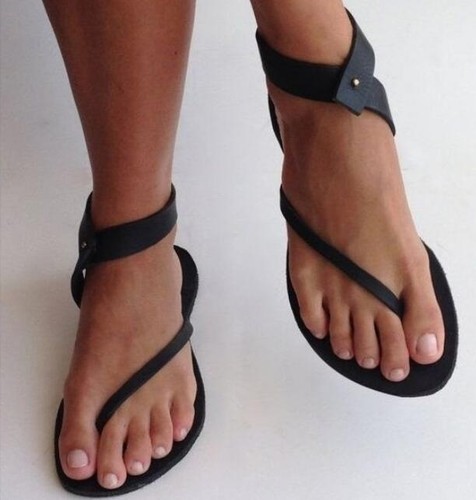 US5.5-10.5 Gladiador Verano para Mujer Cuero PU Damas Sandalias De Tiras  Zapatos sin Taco | eBay