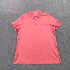 Vineyard Vines Polo Shirt Mens Large Pink Classic Fit Short Sleeve Pocket