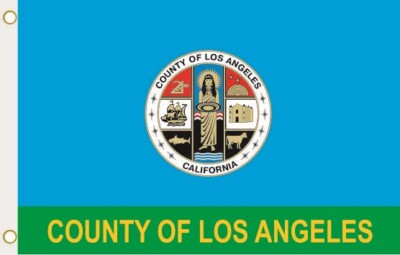 Fahne Flagge Los Angeles County Hissflagge 90 x 150 cm