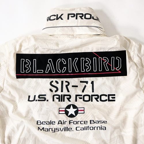 AVIREX】BLACKBIRD SR-71 STAND ZIP 白2XL 新 発売