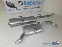 Imasaf Auspuff Set + Anbausatz für Citroen Jumpy 2.0 16V 100+102KW 2000-2006