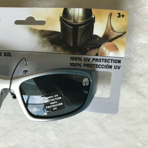 Star Wars The Mandalorian Boys Silver 100% UV Protection Sunglasses Age 3+ NEW - Picture 5 of 12