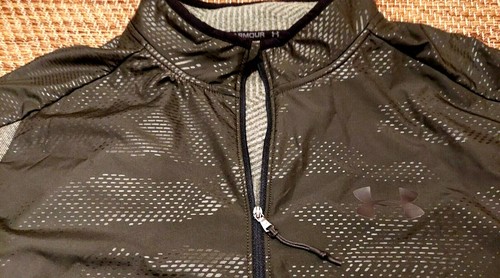 Under Armour ColdGear Infrared 1/2 Zip Fleecepullover grün Jacke XL 1345315 - Bild 2 von 6