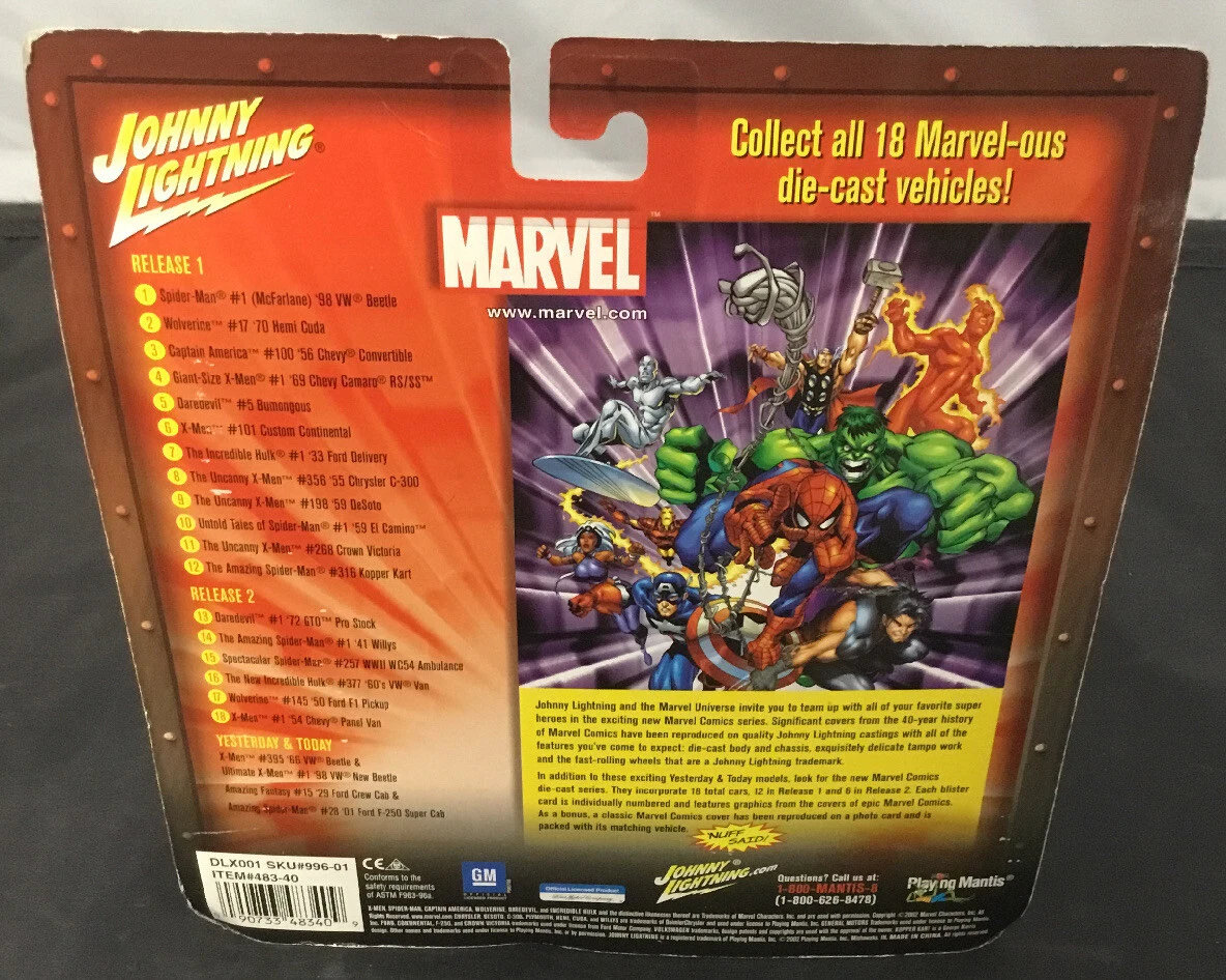 MARVEL JOHNNY LIGHTNING YESTERDAY & TODAY AMAZING SPIDER-MAN 