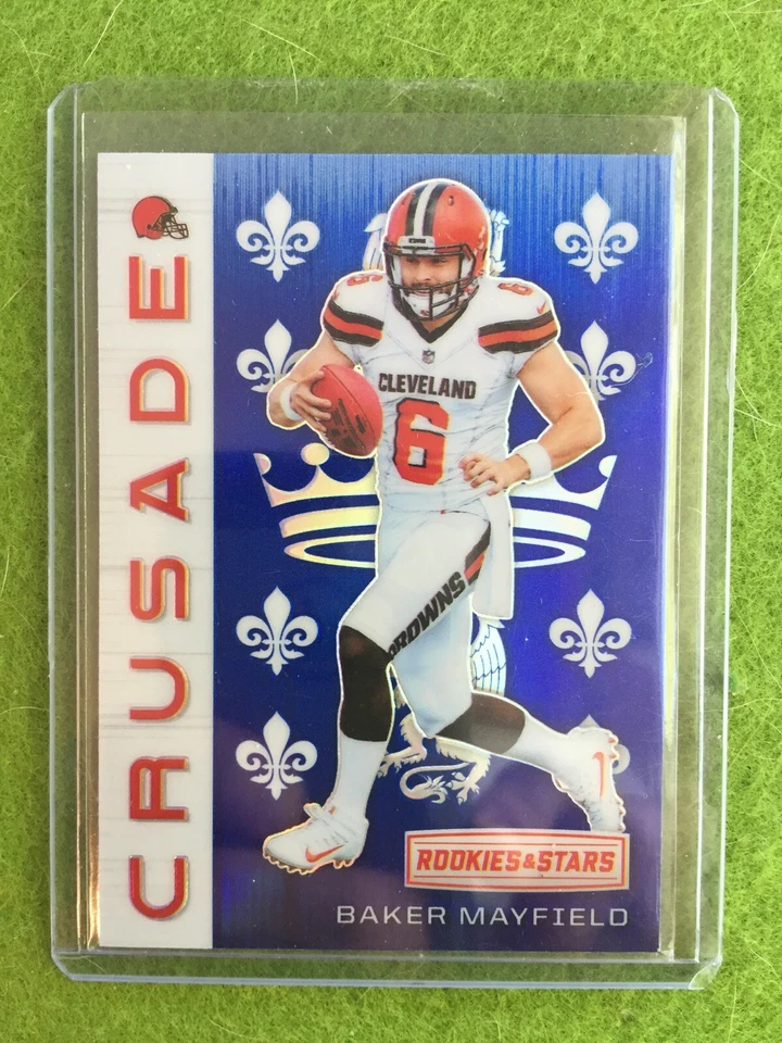 BAKER MAYFIELD ROOKIE CARD CRUSADE PRIZM RC REFRACTOR 2018 Rookies & Stars SP RC
