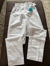barco scrub pants xs new with tags white elastic