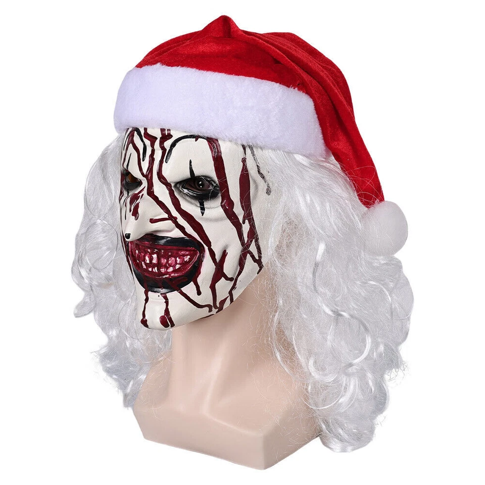 NEW Art the Clown Horror Mask Terrifier Helmet Halloween Party Costume Accessori - Image 2 of 4