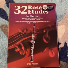 Rose 32 Etudes For Clarinet Revised  Corrected Carl Fischer NEW