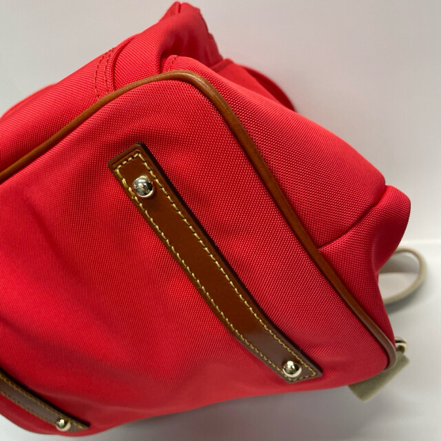 Dooney & Bourke Solid Red Canvas Backpack - image 9