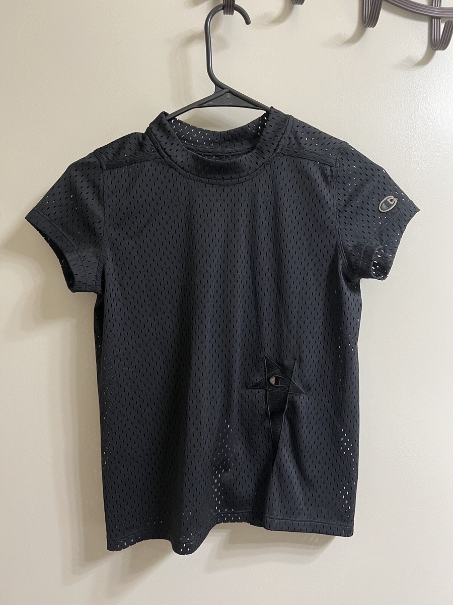 Rick Owens & Champion Polyester Black Nesh Top Sz XS (item 11.8