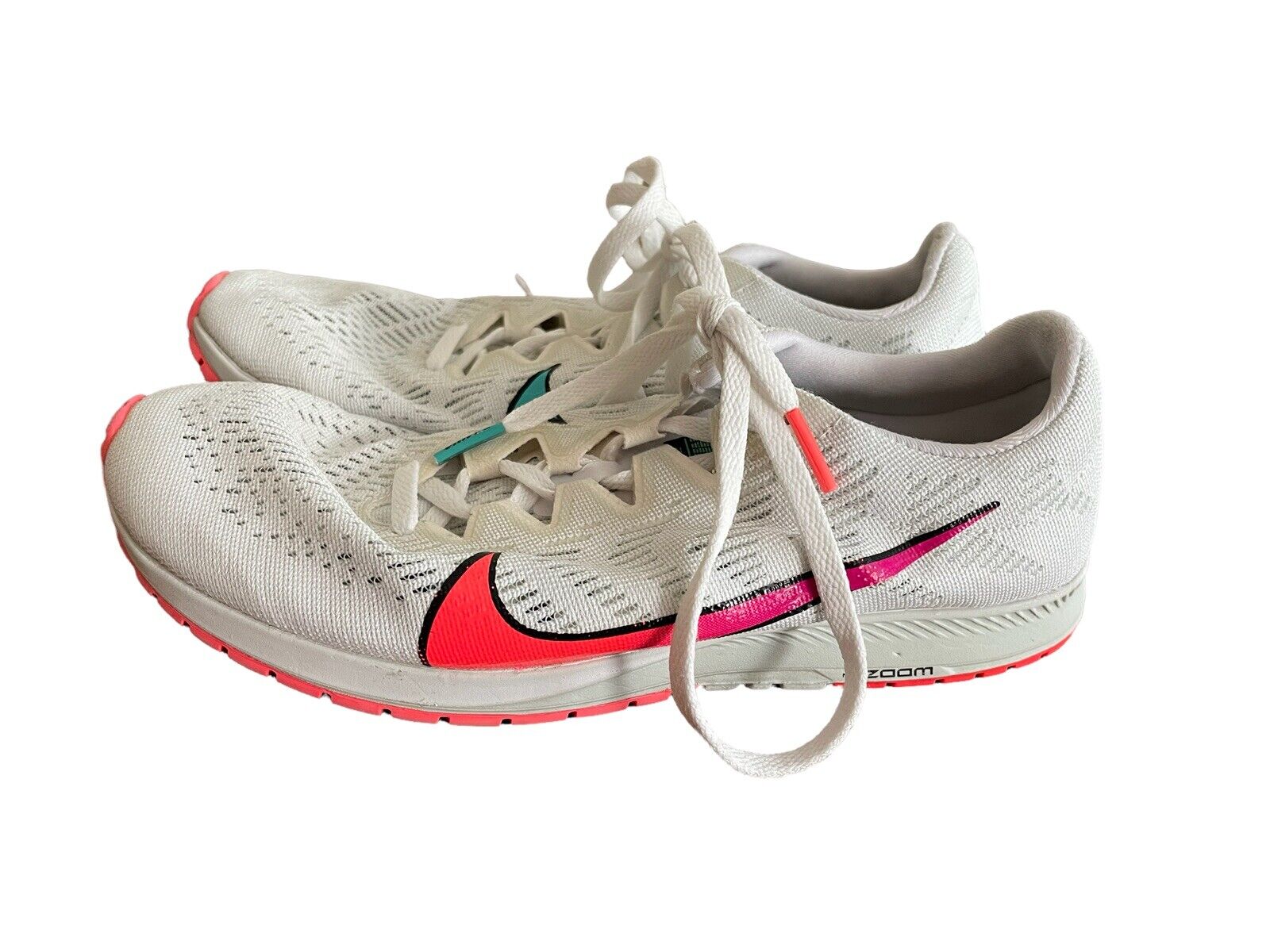klok Trouw Turbine Nike Zoom Streak 7 Womens Size 6 White Crimson Running Rainbow Swoosh | eBay