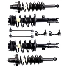 For 2008-2014 Dodge Avenger Front & Rear Suspension Kit Complete Strut Sway Bars