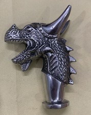 Antique Aluminium Designer Dragon Head Handle For Wooden Walking Stick Cane Gift