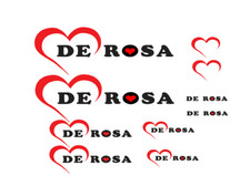 adesivi bici -  10 adesivi De Rosa -  -  stickers De Rosa