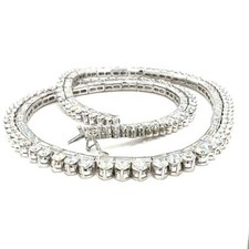 18K Diamond Necklace White Gold