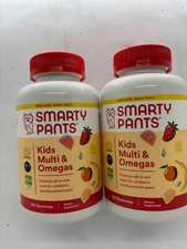 SMARTY PANTS Kids Multi & Omegas Gummy Vitamins 2 x 120ct EXP 8/26 FREE SHIPPING