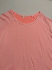 new SUNDRY women sweatshirt pullover peach pink sz 1 USA made 98
