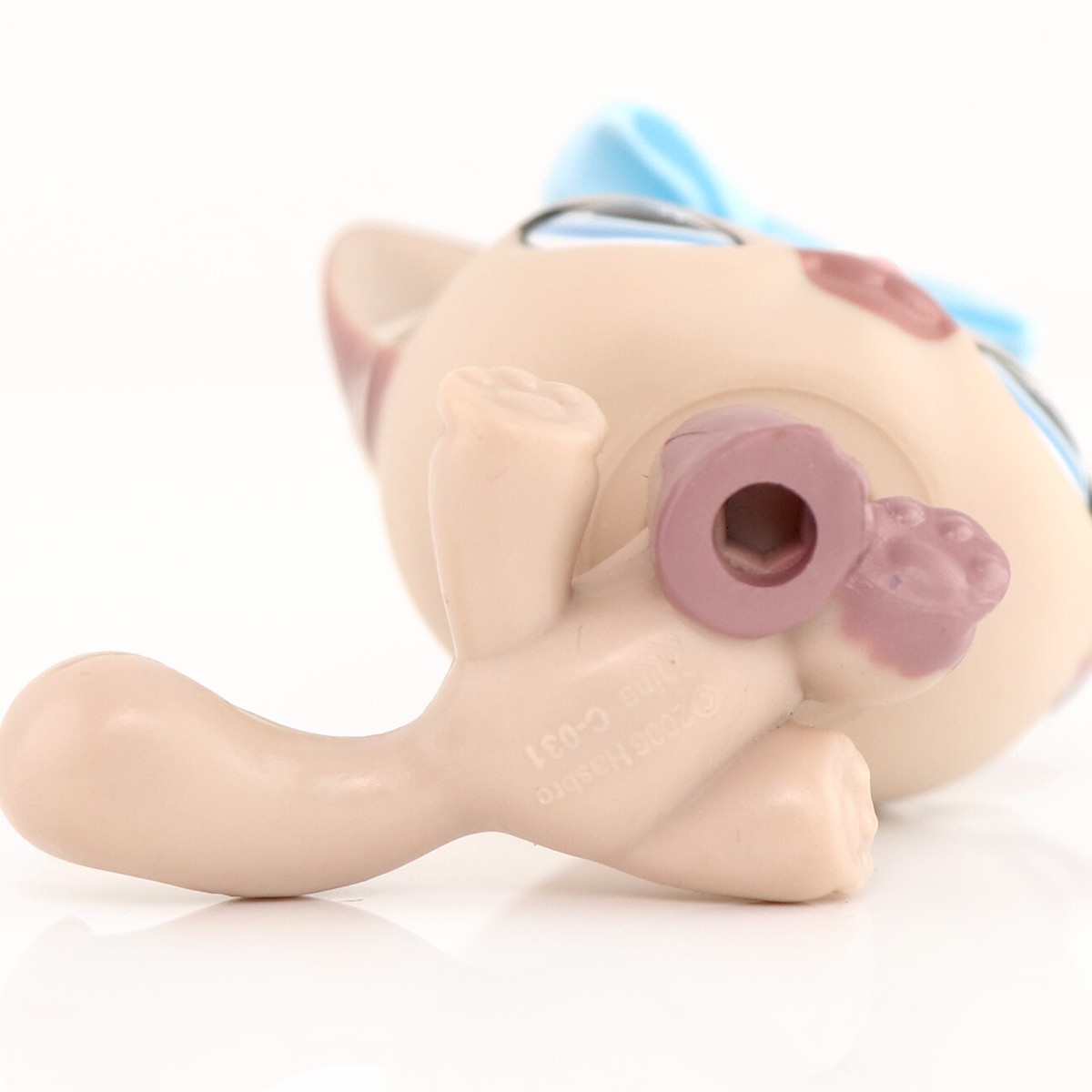 ネコラットソフビ lps Pet Shop Brown Sitting Cat 664 with Bow Who Love Toys